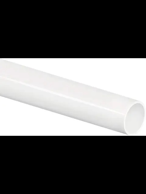 1-1/4" X 20' Straight Pipe White/Natural UV Shield