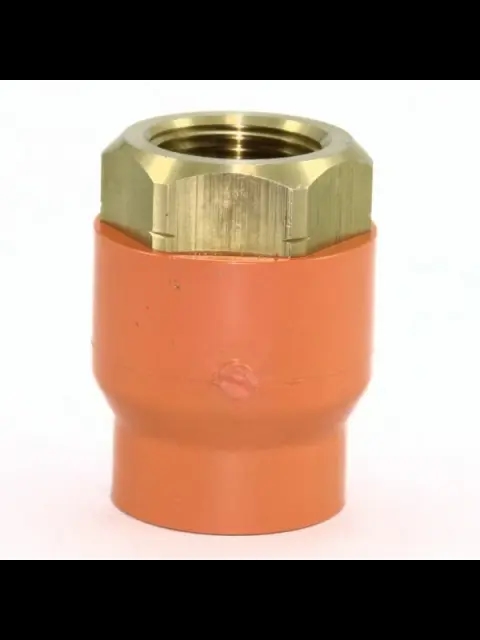 Tyco BlazeMaster 1" X 1/2" Orange CPVC Head Adapter Brass