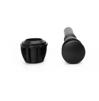 Push & Seal Drain Assembly In Matte Black