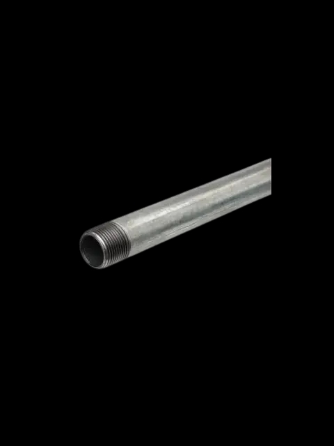 1" X 21' Schedule 40 T&C Galvanized A53 Threaded and Coupled Gas Pipe