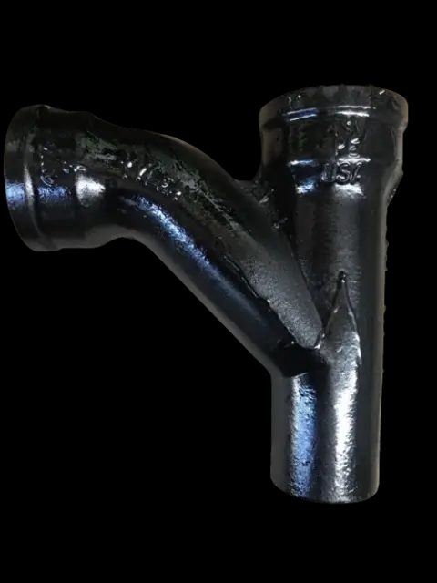 4" X 3" No Hub Cast Iron Combination Y & 1/8 Bend Import