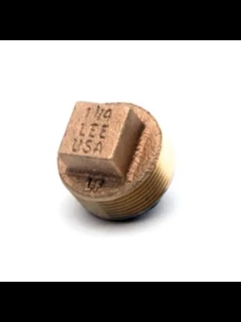 BF E-PL01 1/4" BRASS PLUGS SOLID-HEX