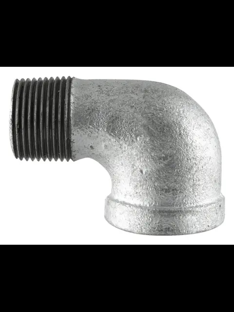3/4" Galvanized Malleable Reducing 90 Street Elbow
