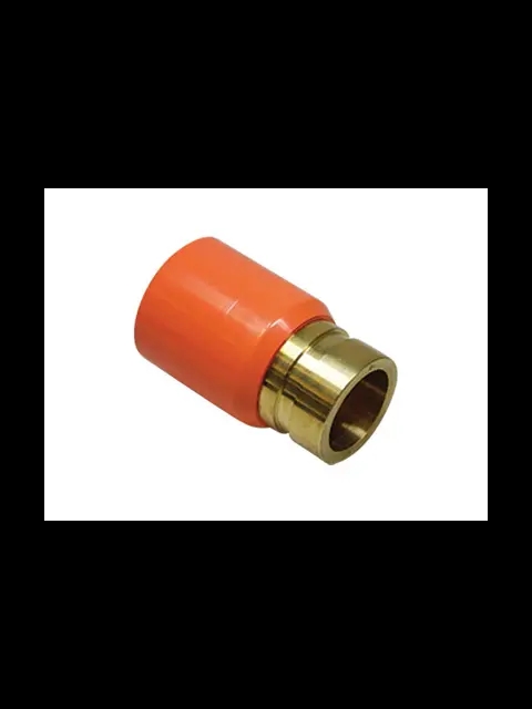 Tyco BlazeMaster 2" Orange CPVC X GROOVE Adapter Brass