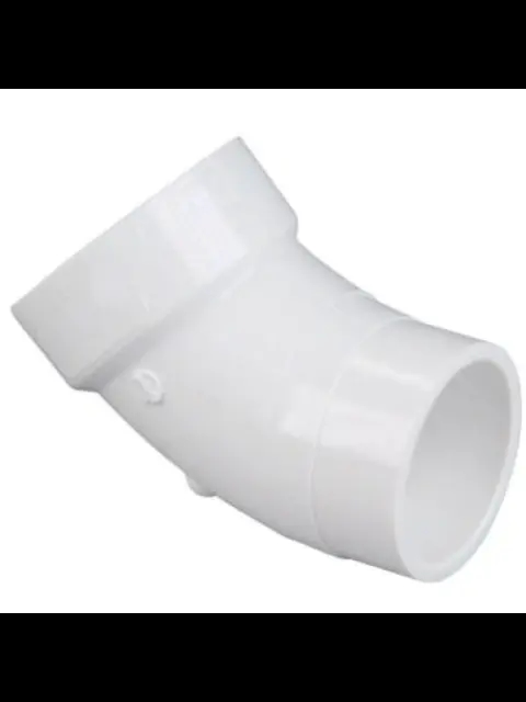 4" PVC DWV 45 1/8 Bend Street (HxS)