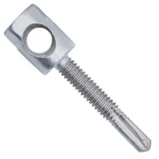 1/4-20" X 1-1/2" Side Metal Rod Hanging Anchors W/Nut - 3/8" Rod For Larger Pipe Sizes
