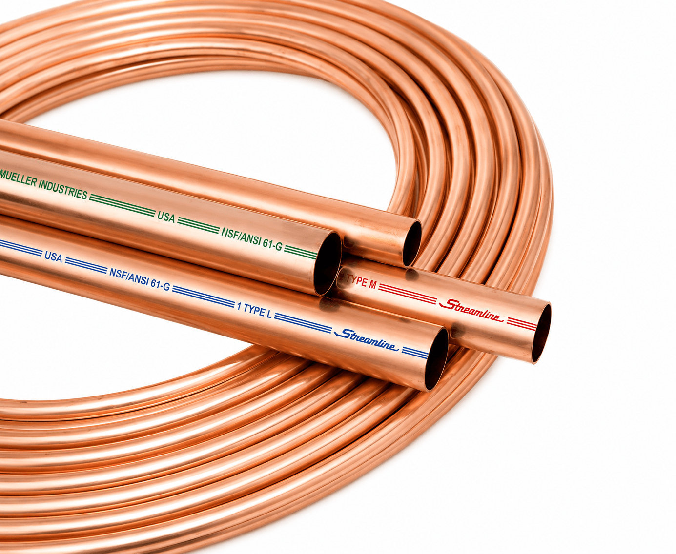 1-1/4" X 20' Type M Hard Copper Tubing