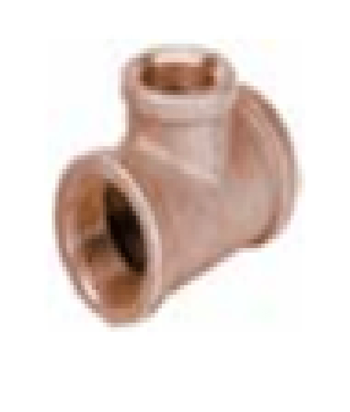2" X 2" X 1/2" Brass Reducing Tee