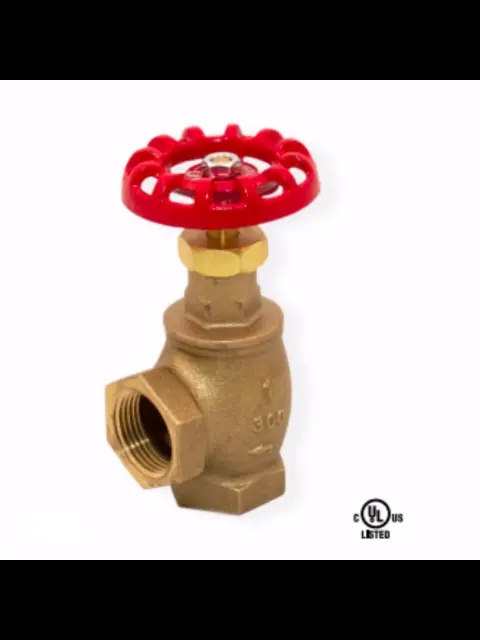 1-1/4" Brass Threaded Angle Valve
