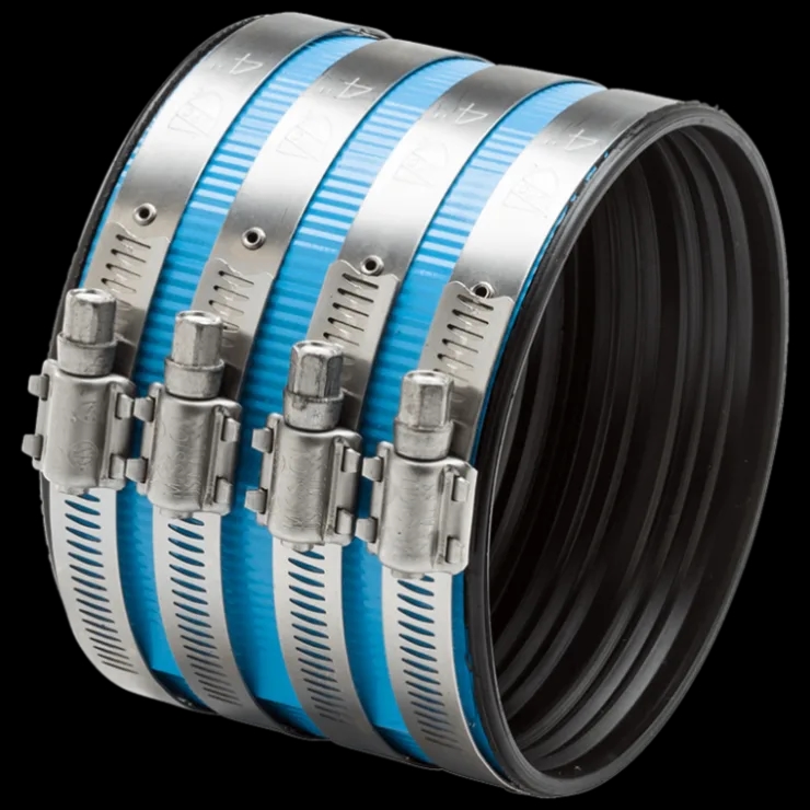 4" Cast Iron Hubless Heavyweight Coupling (Blue Shield)