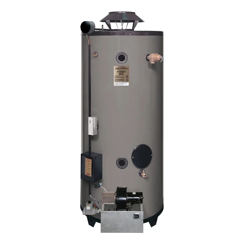 RHEEM/RUUD GNU100-200 Commercial 100GAL 199K BTU Ultra Lo-Nox Water Heater 73-1/16" X 30-1/4" 3/4" Gas 1-1/2" Water 6" Venting