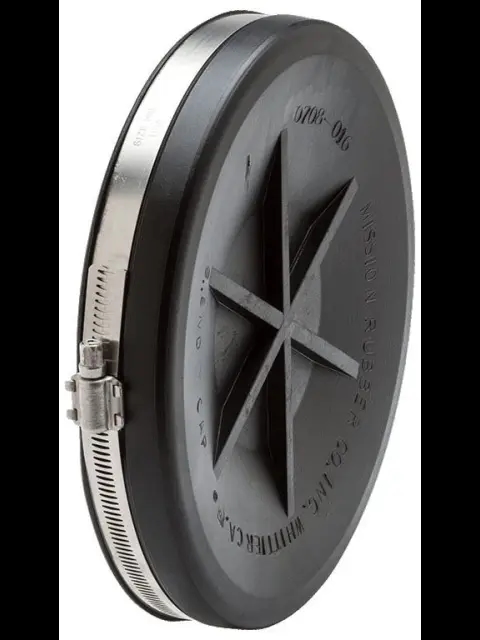 4" Flexible Rubber End Cap