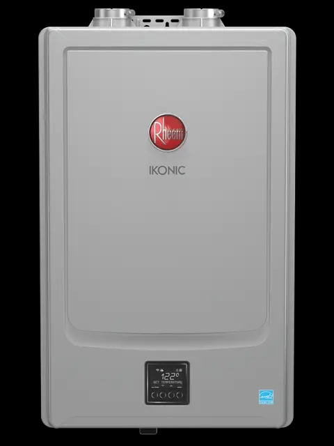 RHEEM RTGH-SR11I IKONIC Tankless Water Heater 199K BTU 11.2 GPM Condensating UEF 9.6 W/Pump