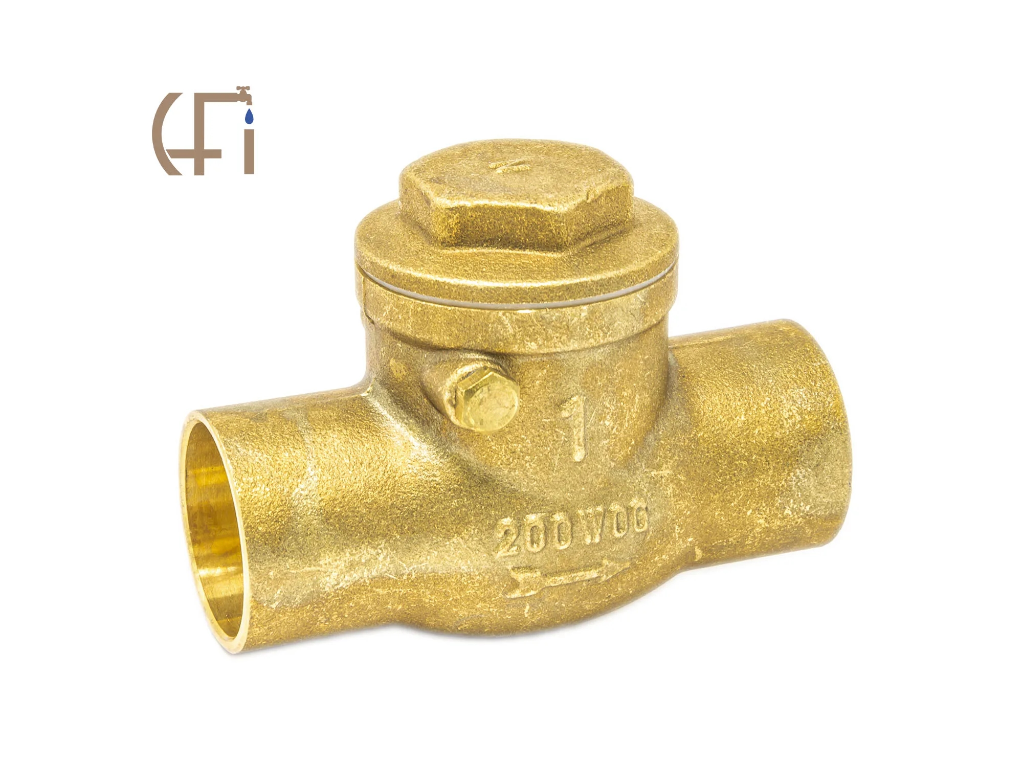 2" Brass CxC Swing Check Valve