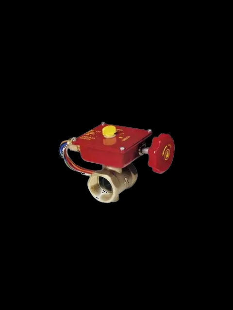 ALEUM HPG150 1-1/2" GRVxGRV Bronze Butterfly Valve W/Tamper Switch 300 PSI UL/FM Approved