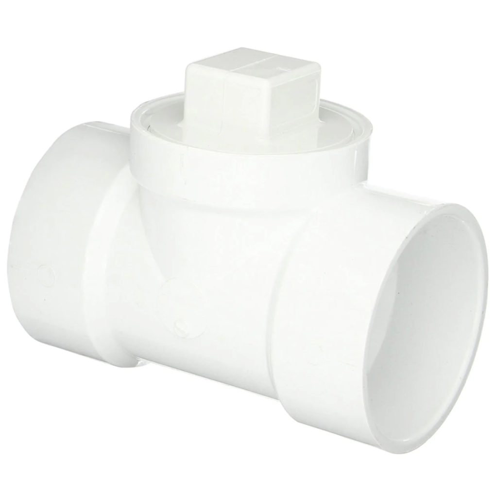DWV LP445060 6 PVC DWV FLUSH C.O. TEE (H x H x FPT) APFS