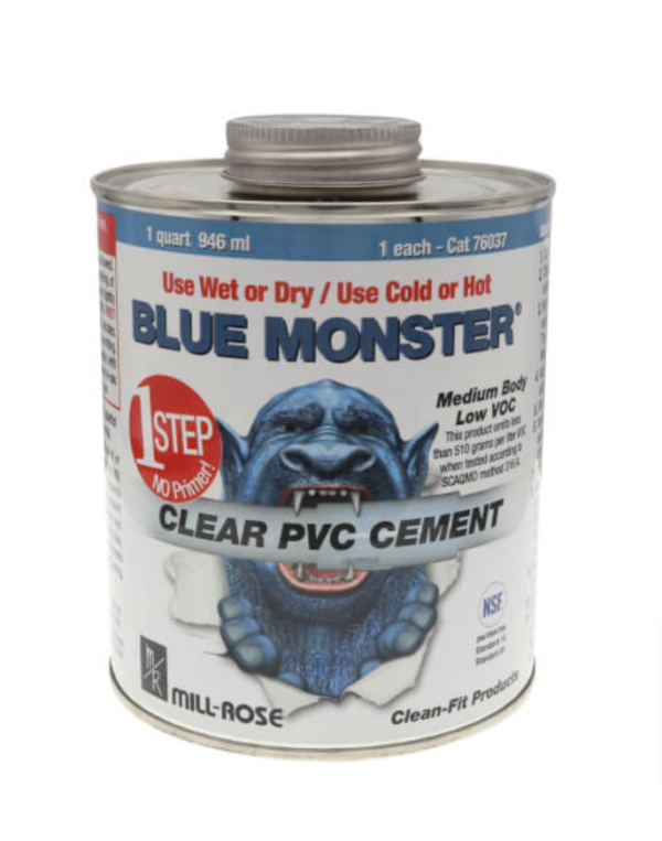 76037-Blue-Monster-76037-32-oz-Blue-Monster-1-Quart-1-Step-PVC-Cement-Clear-